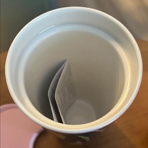 Starbucks Ceramic Pink and Green Tumbler - Picture 3 of 4